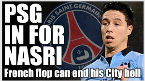 PSG : Nasri le flop de City vers Paris ? Nasri au PSG