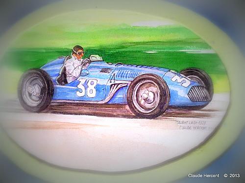 Aujourd'hui le retour de la Formule 1 ..... Talbot Lago 1939