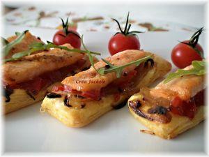 Coussins de saumon au piment d'espelette bouchées au saumon