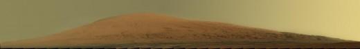 Aeolis Mons panorama Image composite (version RAW) du Mont Sharp capturée par Curiosity