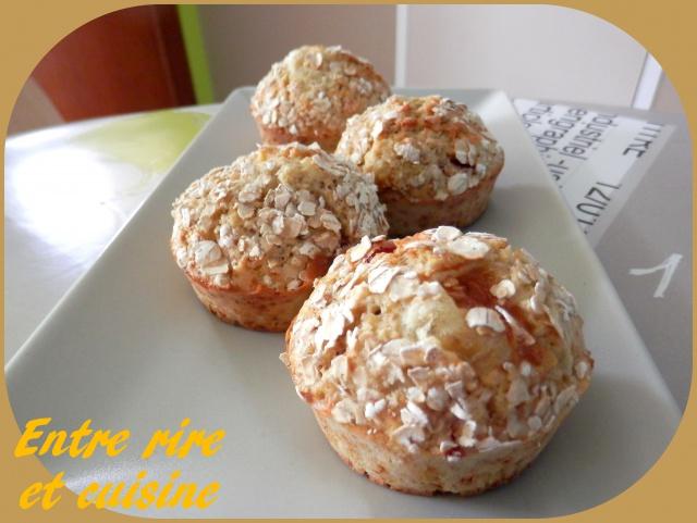 Muffins abricots-raisins secs et flocons d'avoine Hebergeur d'image