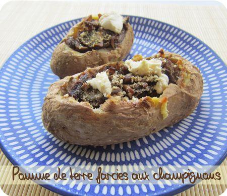 Pommes de terre farcies aux champignons de Paris pommes de terre farciex aux champignons (scrap)