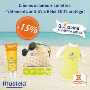 La quinzaine de la prévention solaire (bons de plans pour réductions utiles) protection-solaire-enfant