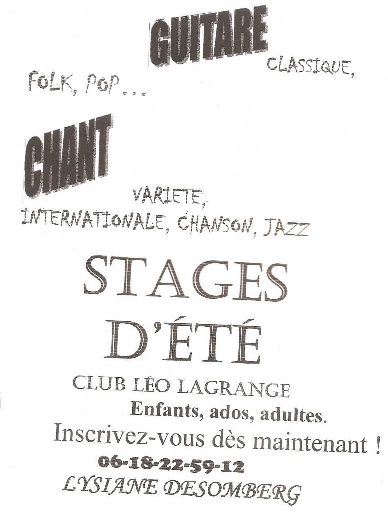 001 Stages de guitare