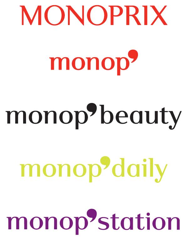 Monoprix ponctue son logotype