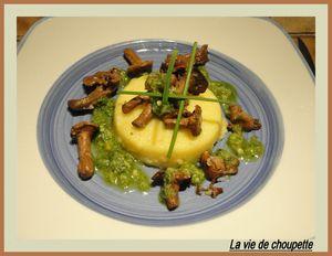 POLENTA AUX GIROLLES ET AUX NOIX 012