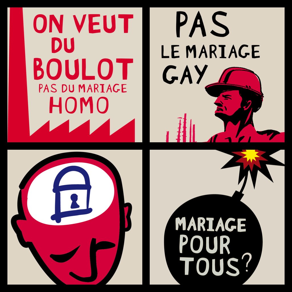 ENQUÊTE les Associations Bidons du collectif Manif pour Tous Affiches homophobes de la Manif pour tous