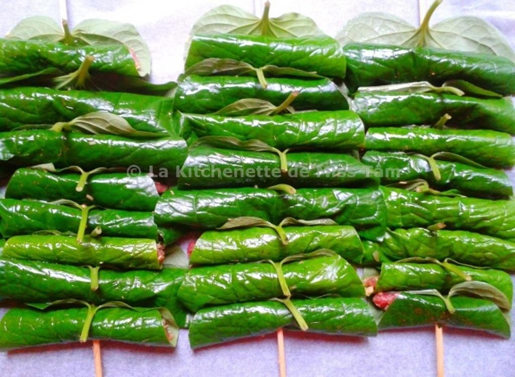 Bo La Lôt - La Kitchenette de Miss Tâm Vietnam : Boeuf La Lôt (Bò lá lốt)