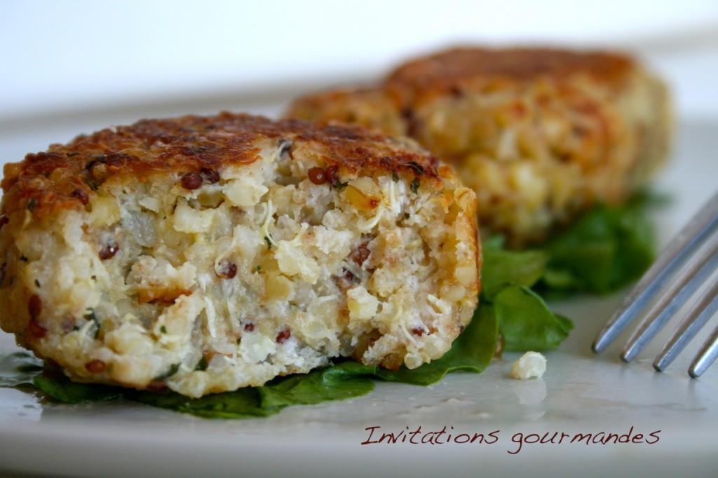 Croquette de quinoaboulgour au parmesan et basilic À Voir