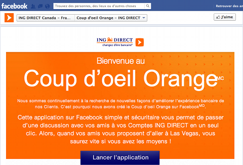 Coup d'Oeil Orange sur Facebook