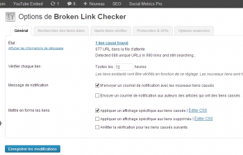 reglages-broken-link-checker