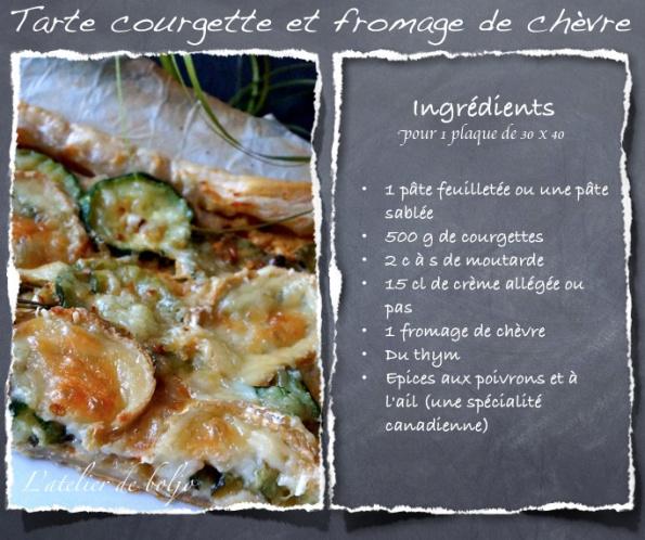 Tarte aux courgettes et au fromage de chèvre Tarte courgette et fromage de chèvre 2