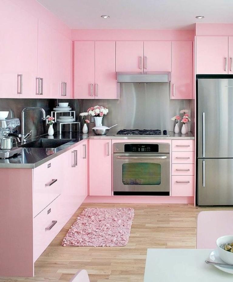 via hshomedesign-pink-kitchen
