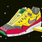 Nike Air Max HomeTurf Series Paris, Milan, Londres Space Sneakers Illustrations par Ghica Popa