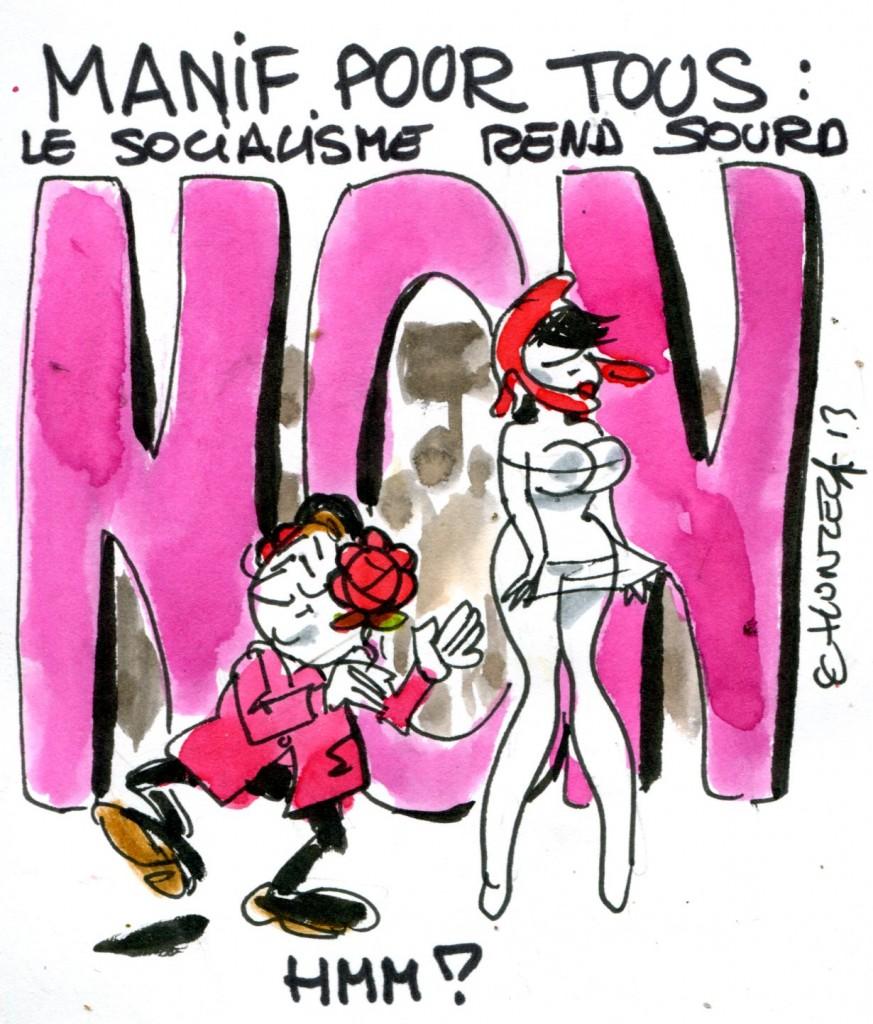 imgscan contrepoints 2013661 manif pour tous Le socialisme rend-il sourd ?