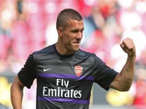 Arsenal : Podolski pas intéressé par la Juve ? Lukas-Podolski-Arsenal-Goal
