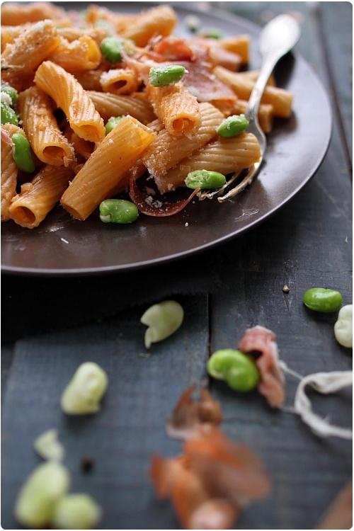 Pastasotto aux fèves et jambon cru Pastasotto aux fèves et jambon cru