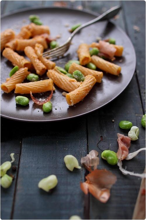 Pastasotto aux fèves et jambon cru Pastasotto aux fèves et jambon cru