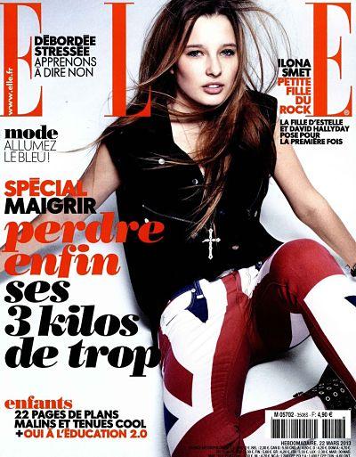 Ilona Smet en couverture de Elle Magazine