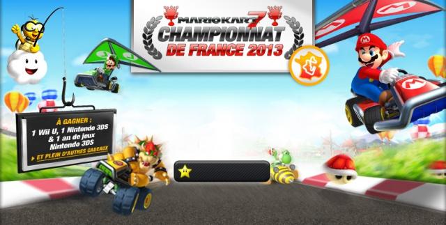 Nintendo annonce l’ouverture de Mario Kart 7 Championnat de France 2013 !‏