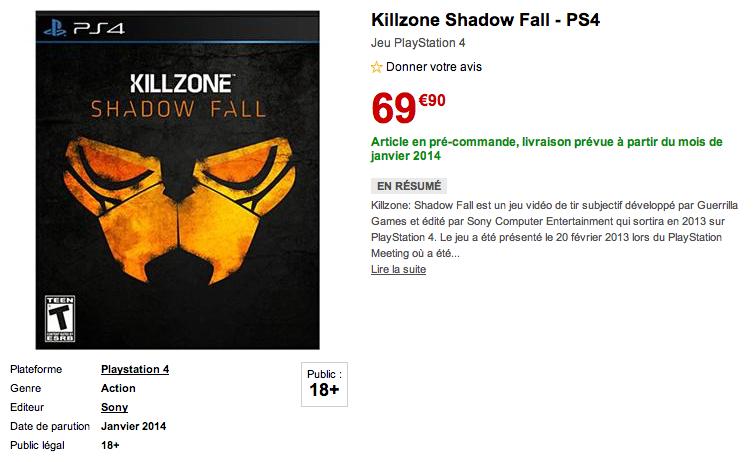 FNAC : les jeux PS4 dispo à la pré-commande ! PS4