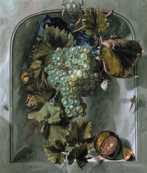 Matthijs Naiveu Grappe de raisin et grenade dans une niche