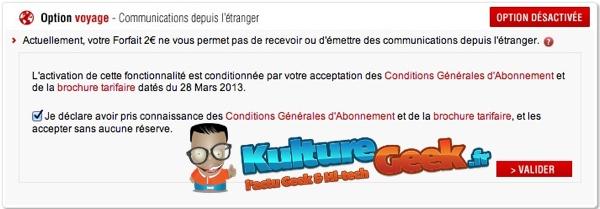 Free Mobile lance l’option « Voyage » sur son forfait à 2 euros Free Mobile Option Voyage 2