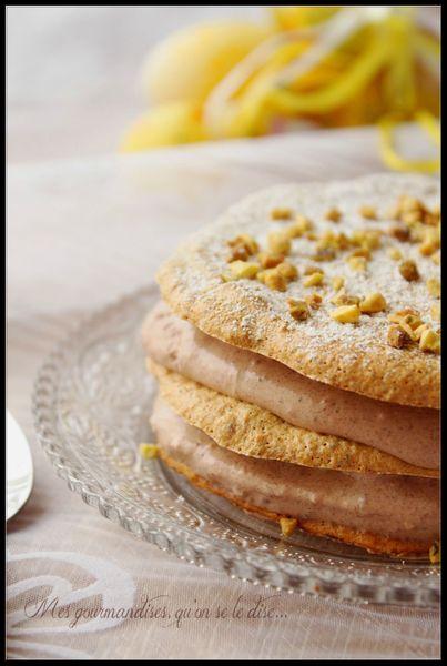 Dacquoise pistache-chocolat. Copie de Copie de Photo 2277