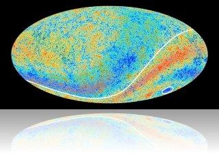 Le satellite Planck dévoile les prémisses de l’Univers Carte du fond diffus cosmologique révélée par le satellite Planck, on y voit le fameux