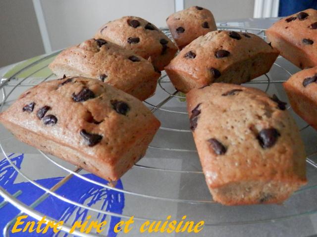 Mini-cakes à l'amande et aux pépites de chocolat Hebergeur d'image