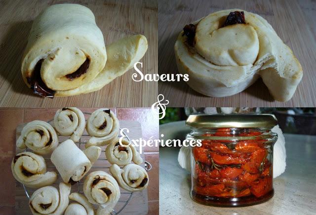 Roulés à la tomate Confite Roulés à la tomate Confite