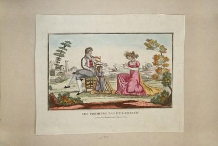 livres-anciens-album-illustré-pesselier-fables Album Amicorum planche4B 448x300 40 gravures aquarellés aux sujets divers