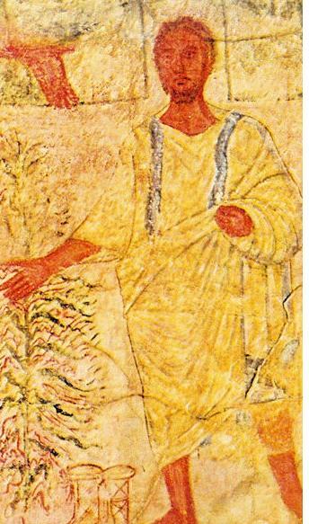 Moïse et le Buisson ardent, l'une des plus anciennes représentation connues de l'épisode, dans la sy