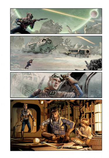 Le brouillon de Star Wars adapté en comics gg
