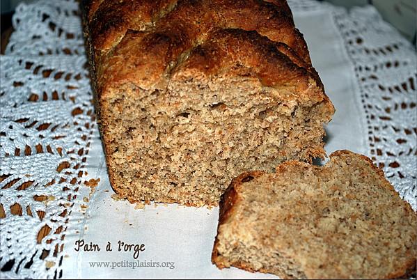 Pain à l'orge (khobz zra3 ) tranche de pain à l'orge