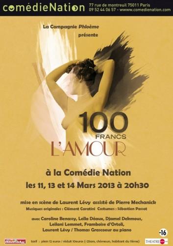 Théâtre : « 100 francs l’amour » ou l’art de la débauche