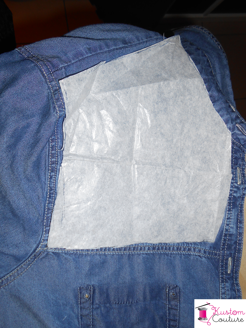 {DIY} Customisation d’une chemise en jean – #1 Patron empiècement chemise | Kustom Couture