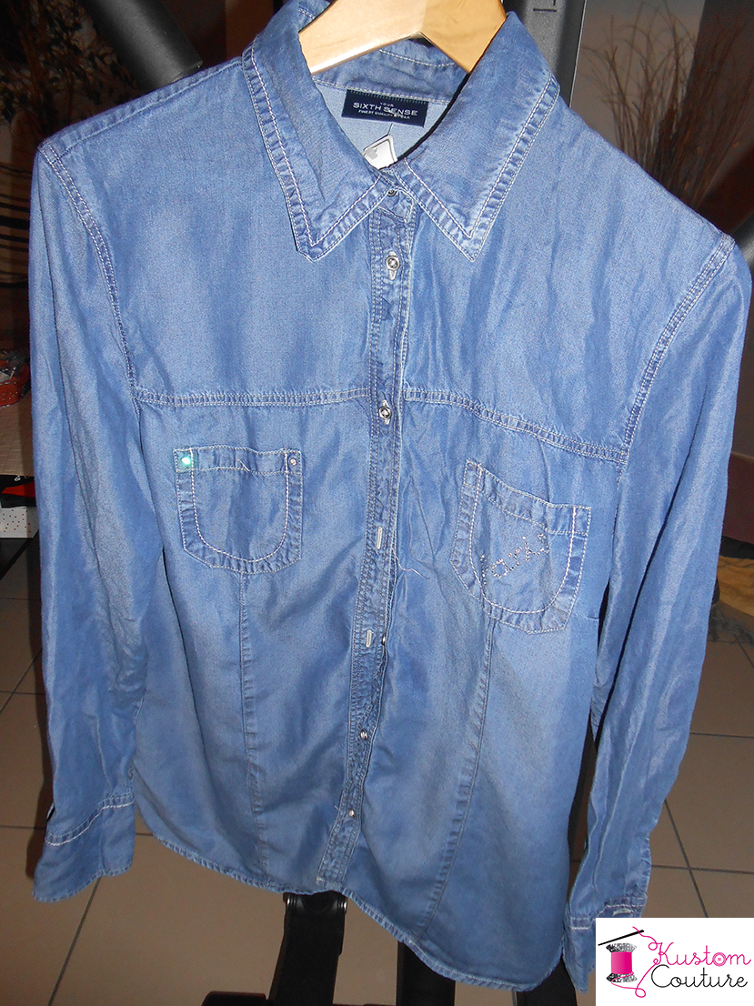 {DIY} Customisation d’une chemise en jean – #1 Chemise en jean avant customisation | Kustom Couture