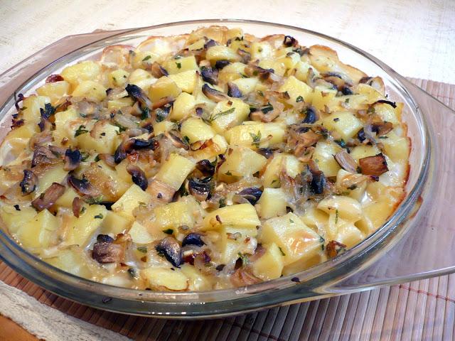 Tartiflette végétarienne et allégée, ou cancoflette Tartiflette végétarienne et allégée, ou cancoflette