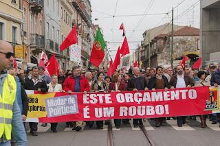 Voyage au Portugal: Manifestation!