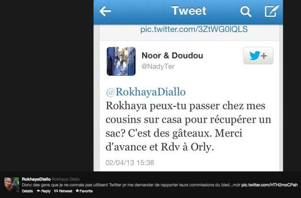 ROKHAYA DIALLO : QUAND DES GENS VOUS DEMANDENT DE RAPPORTER DES SACS DU BLED ROKHAYA DIALLO : QUAND DES GENS VOUS DEMANDENT DE RAPPORTER DES SACS DU BLED