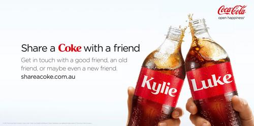 Une bouteille de Coca à votre nom !
