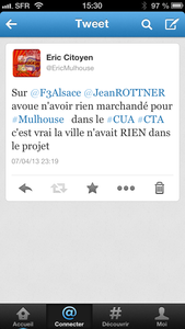 La formidable victoire de Jean Rottner et de Jean-Marie Bockel - 6 548 OUI soit 11,95% des votants à #Mulhouse #CUA #CTA IMG_0968