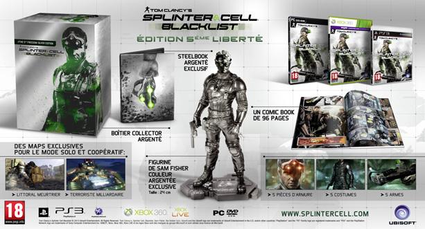 L’edition Collector 5ème Liberté de Splinter Cell Blacklist détaillée en vidéo Splinter Cell Blacklist