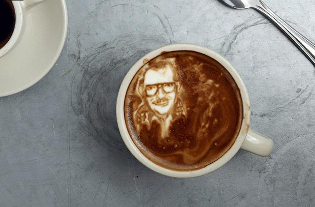 Votre portrait dans une tasse de café