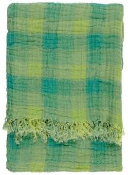 TENDANCES : L’hiver est toujours là, emmitouflez-vous Plaid vert - Zalando