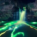 Néon Luminance ou des cascades d’eau fluorescentes !