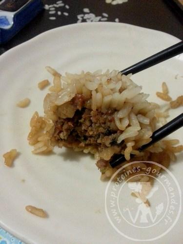 Zhen Zhu Wan Zi: boulettes de viande enrobées de riz, cuisson vapeur