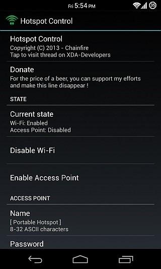 Hotspot Control for Android