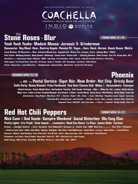 Coachella 2013 : Les concerts du festival en live sur Youtube ! (vidéo) Coachella 2013 programmation